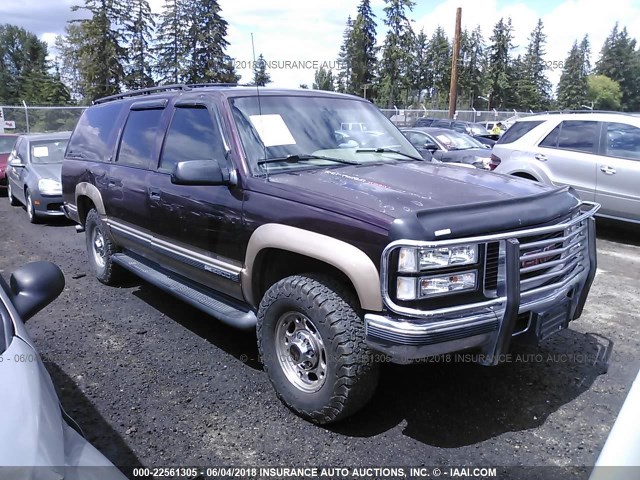 3GKGK26F8TG503960 - 1996 GMC SUBURBAN K2500 MAROON photo 1