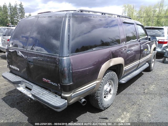 3GKGK26F8TG503960 - 1996 GMC SUBURBAN K2500 MAROON photo 4