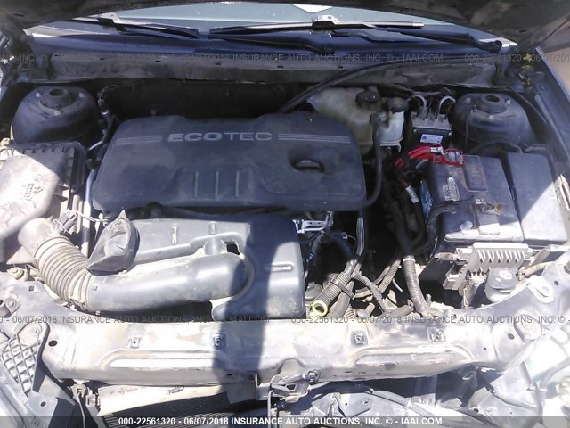 1G2ZF57B784176658 - 2008 PONTIAC G6 VALUE LEADER/BASE BLACK photo 10