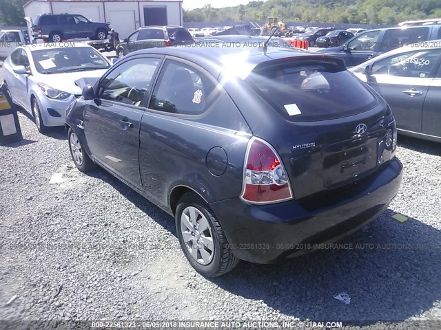 KMHCM3AC9BU191873 - 2011 HYUNDAI ACCENT GL GRAY photo 3