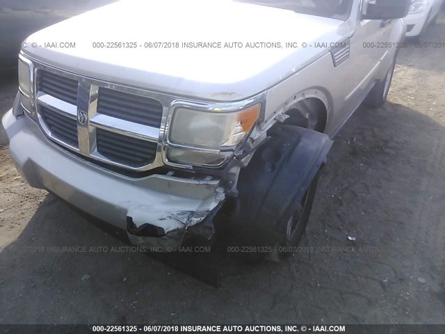 1D8GU28K58W218837 - 2008 DODGE NITRO SXT SILVER photo 6