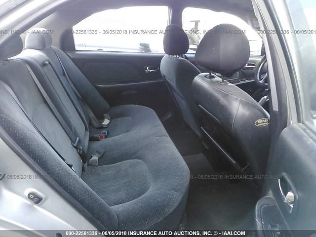 KMHWF25S15A175465 - 2005 HYUNDAI SONATA GL SILVER photo 8