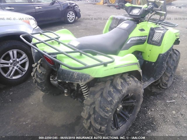 JKAVFDD129B513003 - 2009 KAWASAKI KVF750 E GREEN photo 4