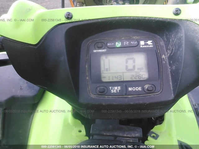 JKAVFDD129B513003 - 2009 KAWASAKI KVF750 E GREEN photo 7