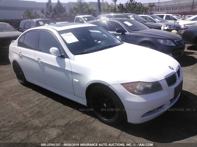 WBAVC53597FZ70225 - 2007 BMW 328 I SULEV WHITE photo 1