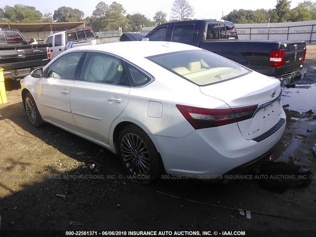 4T1BK1EB8GU234761 - 2016 TOYOTA AVALON XLE PLUS/PREMIUM/TOUR/LTD WHITE photo 3