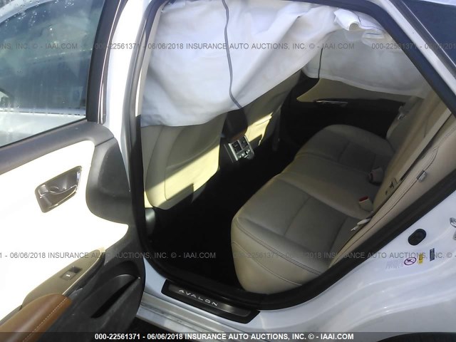 4T1BK1EB8GU234761 - 2016 TOYOTA AVALON XLE PLUS/PREMIUM/TOUR/LTD WHITE photo 8