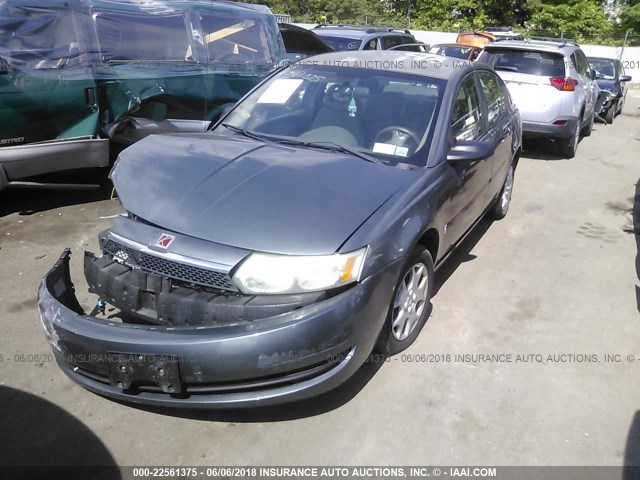 1G8AJ52F14Z145740 - 2004 SATURN ION LEVEL 2 GRAY photo 2