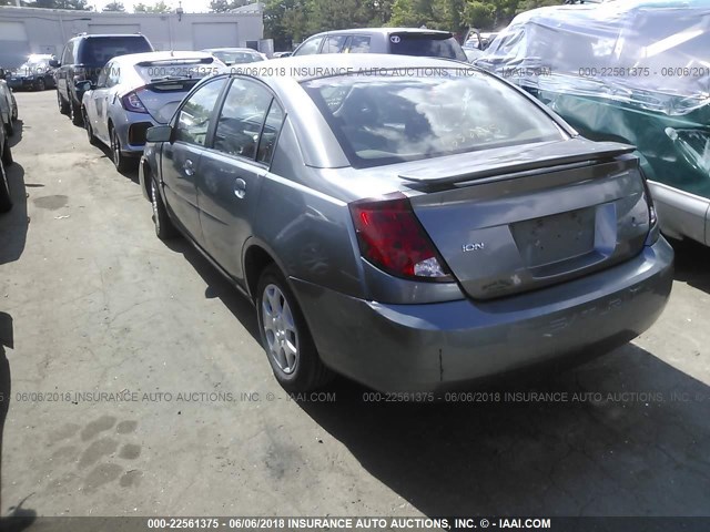 1G8AJ52F14Z145740 - 2004 SATURN ION LEVEL 2 GRAY photo 3