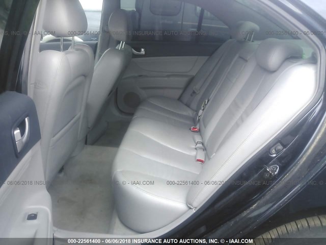 5NPEU46F66H041578 - 2006 HYUNDAI SONATA GLS/LX BLUE photo 8