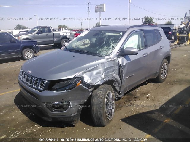 3C4NJDBB4HT632216 - 2017 JEEP COMPASS LATITUDE 灰色 照片 2