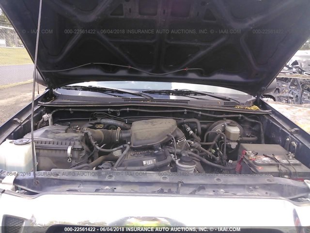 5TEUX42N05Z086320 - 2005 TOYOTA TACOMA ACCESS CAB Көк фото 10