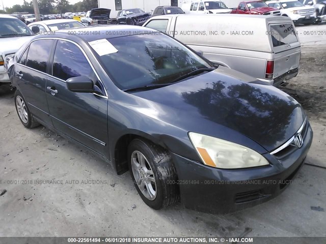 1HGCM55336A136645 - 2006 HONDA ACCORD SE GRAY photo 1