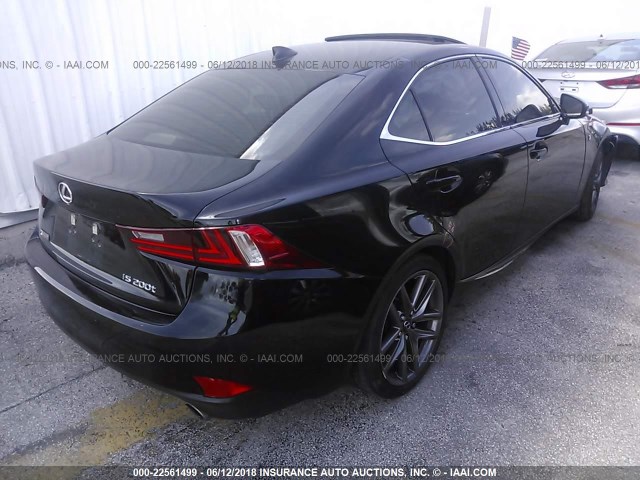 JTHBA1D29G5007130 - 2016 LEXUS IS 200T BLACK photo 4