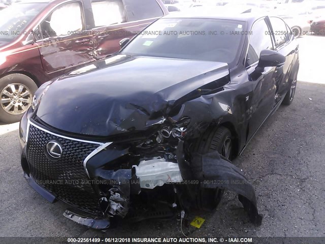 JTHBA1D29G5007130 - 2016 LEXUS IS 200T BLACK photo 6