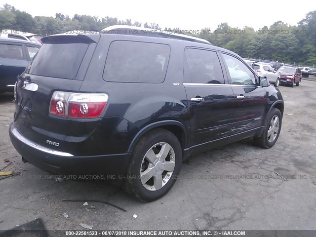 1GKEV33738J303561 - 2008 GMC ACADIA SLT-2 BLACK photo 4