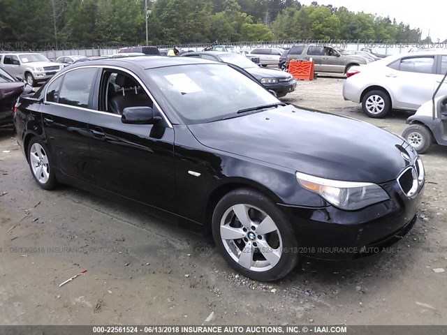WBANF33596CS34364 - 2006 BMW 525 XI BLACK photo 1
