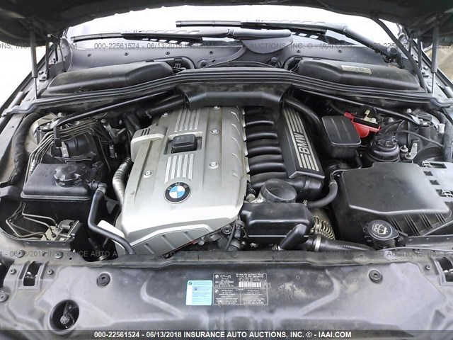 WBANF33596CS34364 - 2006 BMW 525 XI BLACK photo 10