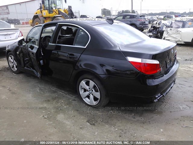 WBANF33596CS34364 - 2006 BMW 525 XI BLACK photo 3