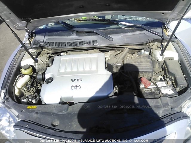 4T1BK46K98U062497 - 2008 TOYOTA CAMRY LE/XLE/SE 银色 照片 10