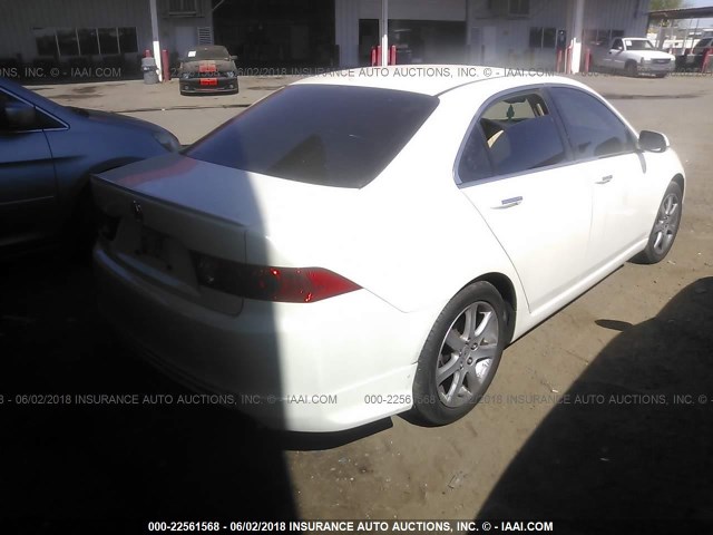 JH4CL96865C028816 - 2005 ACURA TSX WHITE photo 4