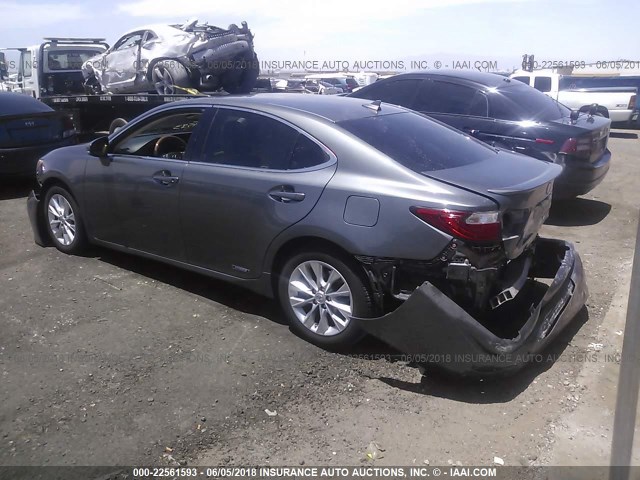 JTHBW1GG5D2001153 - 2013 LEXUS ES 300H GRAY photo 3