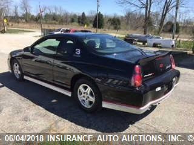 2G1WX15KX29169840 - 2002 CHEVROLET MONTE CARLO SS შავი ფოტო 3