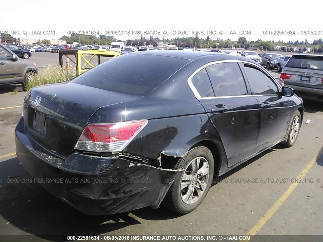 1HGCP2F4XAA197237 - 2010 HONDA ACCORD LXP BLACK photo 4