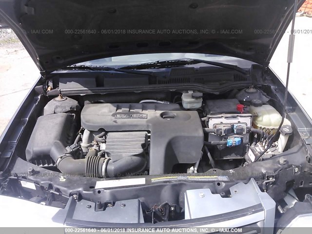 1G8AJ55F76Z179602 - 2006 SATURN ION LEVEL 2 GRAY photo 10