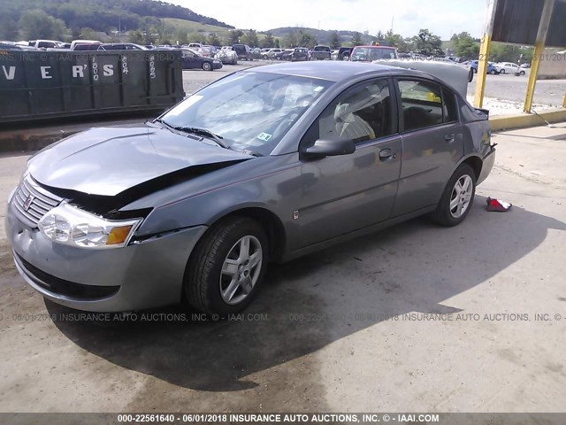 1G8AJ55F76Z179602 - 2006 SATURN ION LEVEL 2 GRAY photo 2