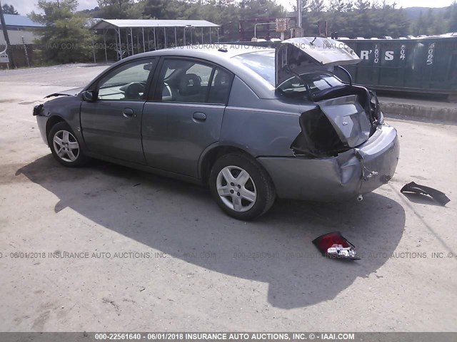 1G8AJ55F76Z179602 - 2006 SATURN ION LEVEL 2 GRAY photo 3