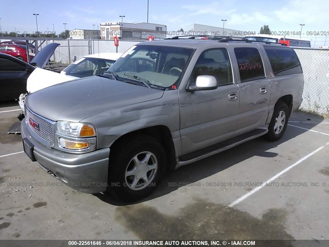 1GKFK66U21J222086 - 2001 GMC DENALI XL K1500 BEIGE photo 2