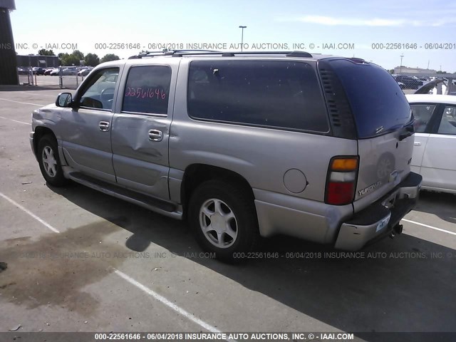 1GKFK66U21J222086 - 2001 GMC DENALI XL K1500 BEIGE photo 3