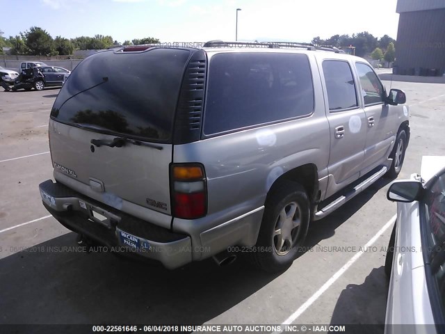 1GKFK66U21J222086 - 2001 GMC DENALI XL K1500 BEIGE photo 4