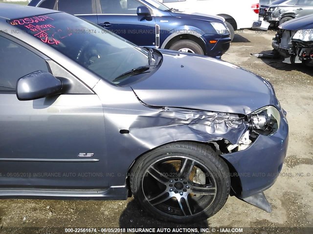 JM1BK343981839112 - 2008 MAZDA 3 HATCHBACK GRAY photo 6