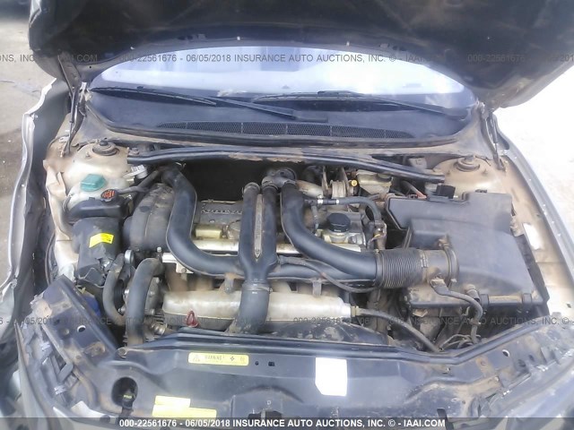 YV1TS91D921244234 - 2002 VOLVO S80 T6 TURBO SILVER photo 10