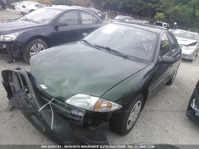 3G1JC52471S156581 - 2001 CHEVROLET CAVALIER CNG GREEN photo 2