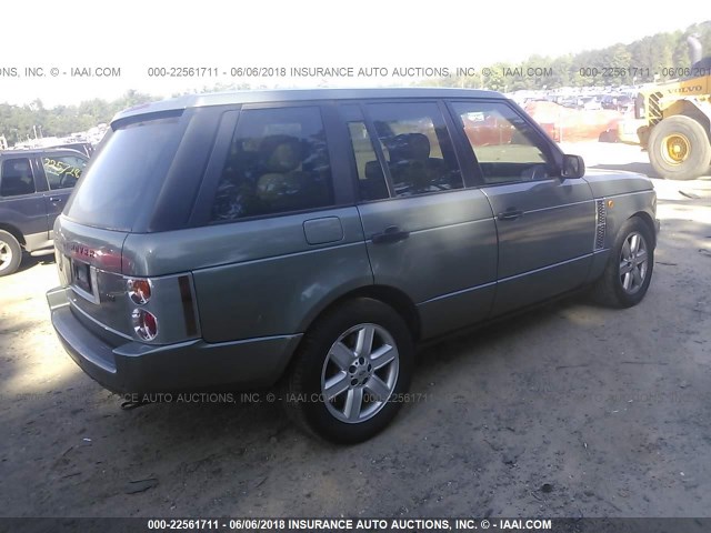 SALMB11403A104935 - 2003 LAND ROVER RANGE ROVER HSE TURQUOISE photo 4