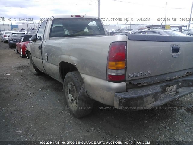 1GTEC14W02Z344203 - 2002 GMC NEW SIERRA C1500 SILVER photo 3