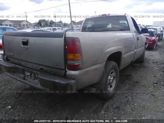 1GTEC14W02Z344203 - 2002 GMC NEW SIERRA C1500 SILVER photo 4