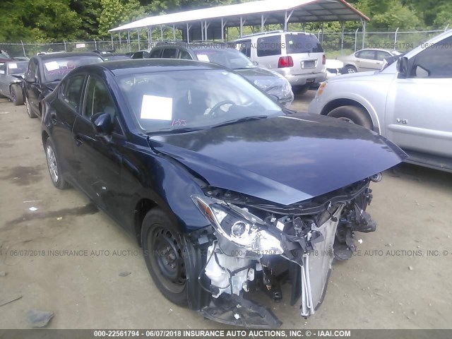 JM1BM1T75E1216200 - 2014 MAZDA 3 SV BLUE photo 1