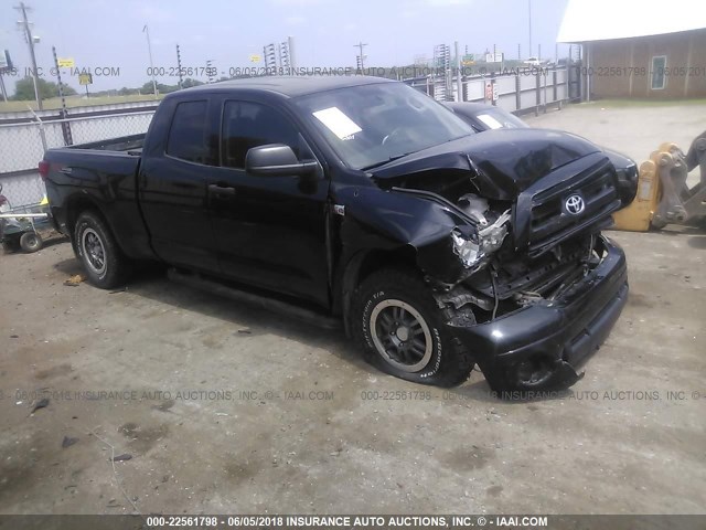 5TFUW5F18BX159310 - 2011 TOYOTA TUNDRA DOUBLE CAB SR5 BLACK photo 1