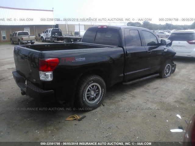 5TFUW5F18BX159310 - 2011 TOYOTA TUNDRA DOUBLE CAB SR5 BLACK photo 4