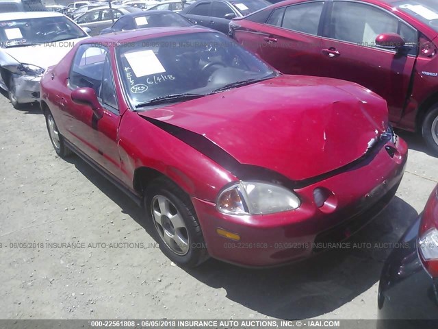 JHMEH6166PS008248 - 1993 HONDA CIVIC DEL SOL SI RED photo 1