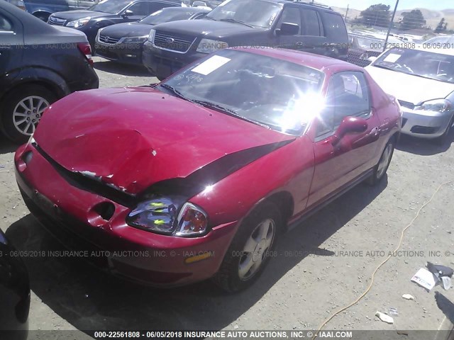 JHMEH6166PS008248 - 1993 HONDA CIVIC DEL SOL SI RED photo 2