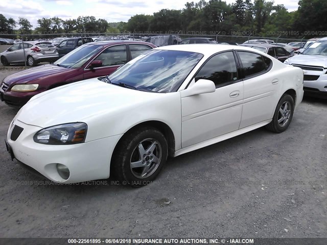 2G2WP522241280777 - 2004 PONTIAC GRAND PRIX GT WHITE photo 2