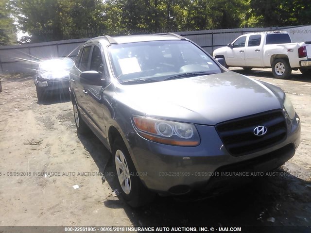 5NMSG13D09H304497 - 2009 HYUNDAI SANTA FE GLS GRAY photo 1