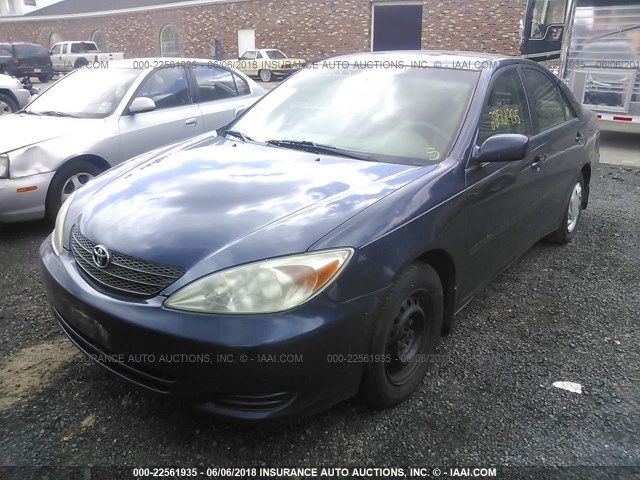 4T1BE32K12U544802 - 2002 TOYOTA CAMRY LE/XLE/SE 海军蓝 照片 2