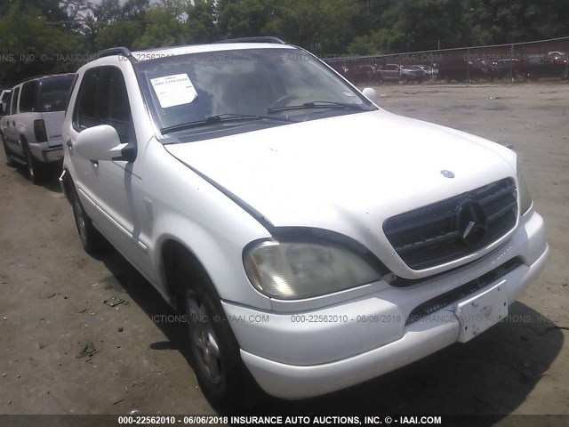 4JGAB54E1YA182844 - 2000 MERCEDES-BENZ ML 320 WHITE photo 1