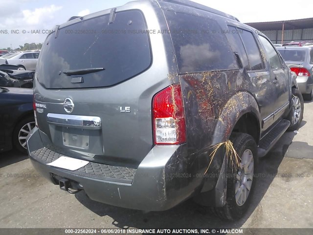 5N1AR18U09C618353 - 2009 NISSAN PATHFINDER S/LE/SE GRAY photo 4